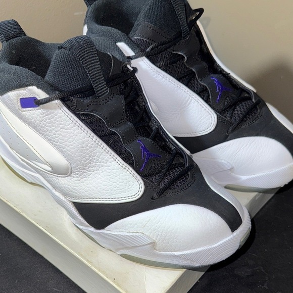 Jordan Jumpman Quick 23 Concords Released 2018 Athletic Shoes Black White Purple